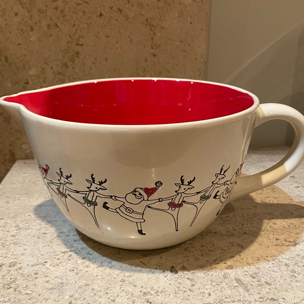 Ceramic Holiday Mixing Bowl